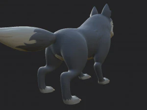 personagem lobo Modelo 3D