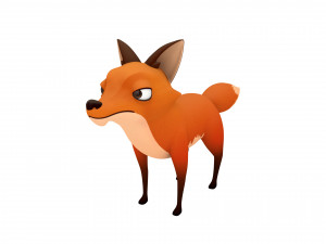 fox character 3D Модель