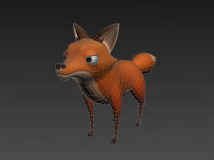personagem raposa Modelo 3D