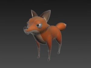 personagem raposa Modelo 3D