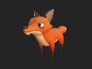 personagem raposa Modelo 3D
