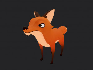 fox character Modèle 3D