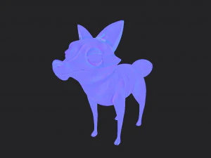 personagem raposa Modelo 3D