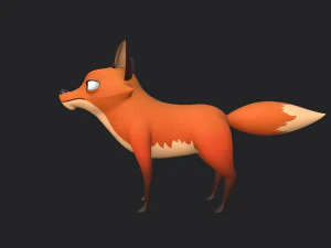 personagem raposa Modelo 3D