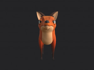 fox character Modèle 3D