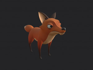 fox character Modèle 3D