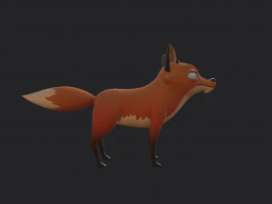 personagem raposa Modelo 3D
