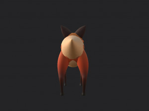 fox character Modèle 3D