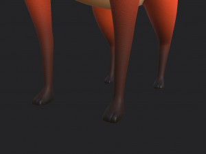 fox character Modèle 3D