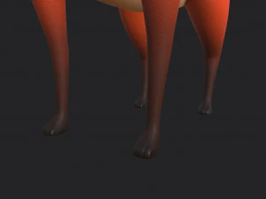 personagem raposa Modelo 3D