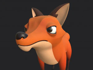 personagem raposa Modelo 3D