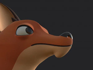 personagem raposa Modelo 3D