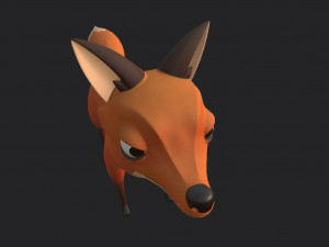 fox character Modèle 3D
