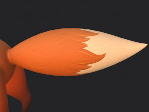 fox character Modèle 3D