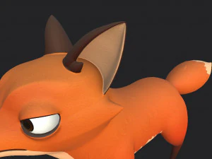personagem raposa Modelo 3D