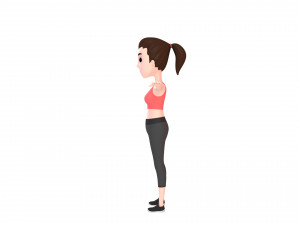 cartoon girl 002 sport girl Modelo 3D