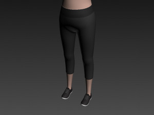 cartoon girl 002 sport girl Modelo 3D