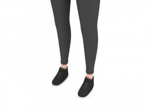 cartoon girl 003 girl model 3D Model
