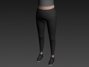 cartoon girl 003 girl model Modelo 3D