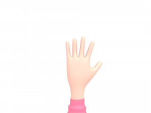 cartoon girl 005 girl 3d Model 3D