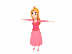 cartoongirl006 princess 3D Model