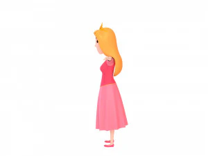 cartoongirl006 princess 3D Model