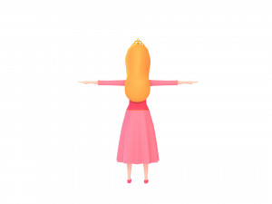 cartoongirl006 princess Model 3D