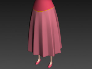 cartoongirl006 princess Model 3D