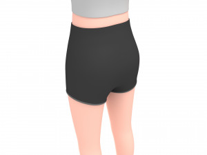 3d cartoon girl 007 girl 3D Модель