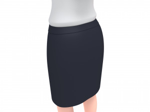 cartoon girl 008 office girl 3Dモデル