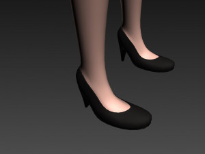 cartoon girl 008 office girl 3Dモデル