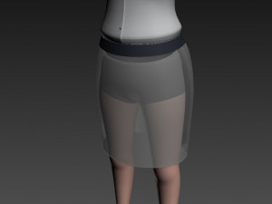cartoon girl 008 office girl 3Dモデル