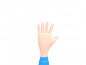 cartoon girl 009 girl Model 3D