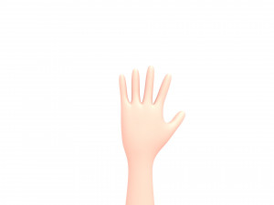 cartoon girl 010 girl 3D Model
