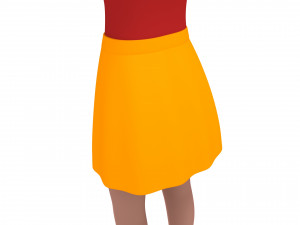 cartoon girl 010 girl 3D Model