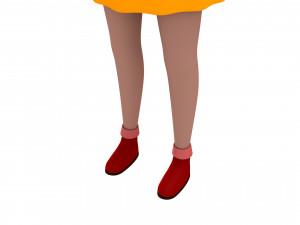 cartoon girl 010 girl 3D Model