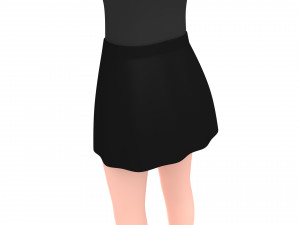 3d cartoon girl 011 girl Modello 3D