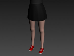 3d cartoon girl 011 girl Modello 3D