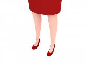 cartoon girl 012 girl 3d 3D Model