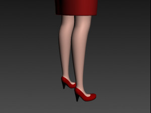cartoon girl 012 girl 3d 3D Модель
