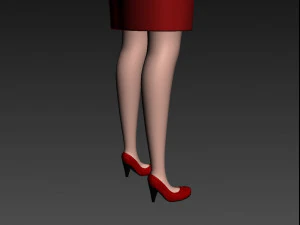 cartoon girl 012 girl 3d 3D Model