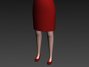 cartoon girl 012 girl 3d 3D Модель
