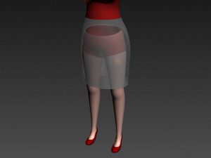 cartoon girl 012 girl 3d 3D Модель
