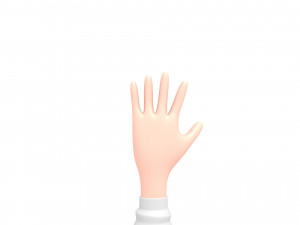 3d cartoon girl 013 chef woman 3D-Modell