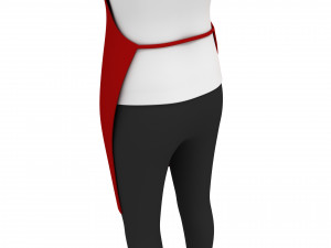 3d cartoon girl 013 chef woman 3D-Modell
