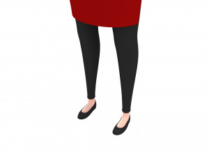 3d cartoon girl 013 chef woman 3D-Modell
