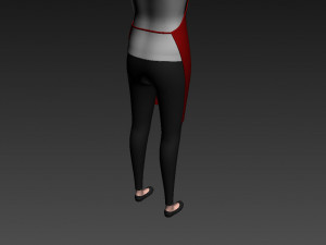 3d cartoon girl 013 chef woman 3D-Modell