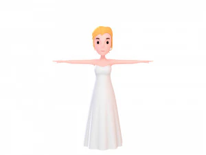 cartoongirl015 bride 3d 3D Model
