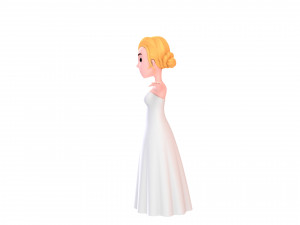 cartoongirl015 bride 3d 3D Model