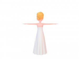 cartoongirl015 bride 3d 3D Model